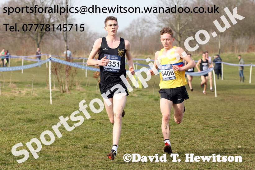 Mens under-17s 2016 Inter Counties Cross Country Champs. and Cross Challenge Final, Cofton Park, Birmingham. Photo: David T. Hewitson/Sports for All Pics